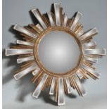 ART DECO STYLE CONTEMPORARY SUNBURST WALL HANGING MIRROR