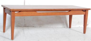 RETRO VINTAGE LATE 20TH CENTURY TEAKWOOD LONG JOHN COFFEE TABLE