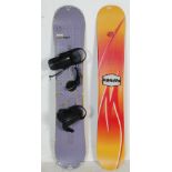TWO CONTEMPORARY SNOWBOARDS