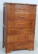 ART DECO STYLE WALNUT CHEST OF DRAWERS