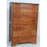 ART DECO STYLE WALNUT CHEST OF DRAWERS