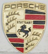 VINTAGE STYLE CAR IRON PORSCHE SIGN