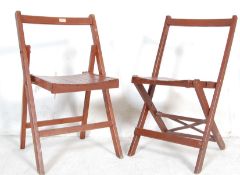 TWO MID 20TH CENTURY AIR MILITARY REMPLOY FOLDING CHAIRS