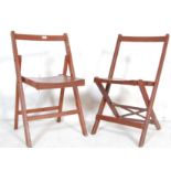 TWO MID 20TH CENTURY AIR MILITARY REMPLOY FOLDING CHAIRS