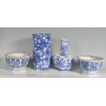 20TH CENTURY BLUE AND WHITE CHINESE AND ENGLISH CERAMICS