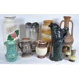 COLLECTION OF STUDIO ART POTTERY VASES