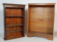 TWO ANTIQUE AND LATER BOOKCASES