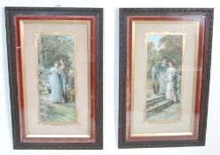 TWO ANTIQUE 19TH CENTURY VICTORIAN PRINTS