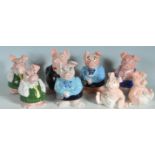 EIGHT WADE NAT WEST CERAMIC PIGS