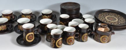 1960’S DENBY ARABESQUE PATTERN COFFEE SERVICE / TEA SET BY GILL PEMBERTON