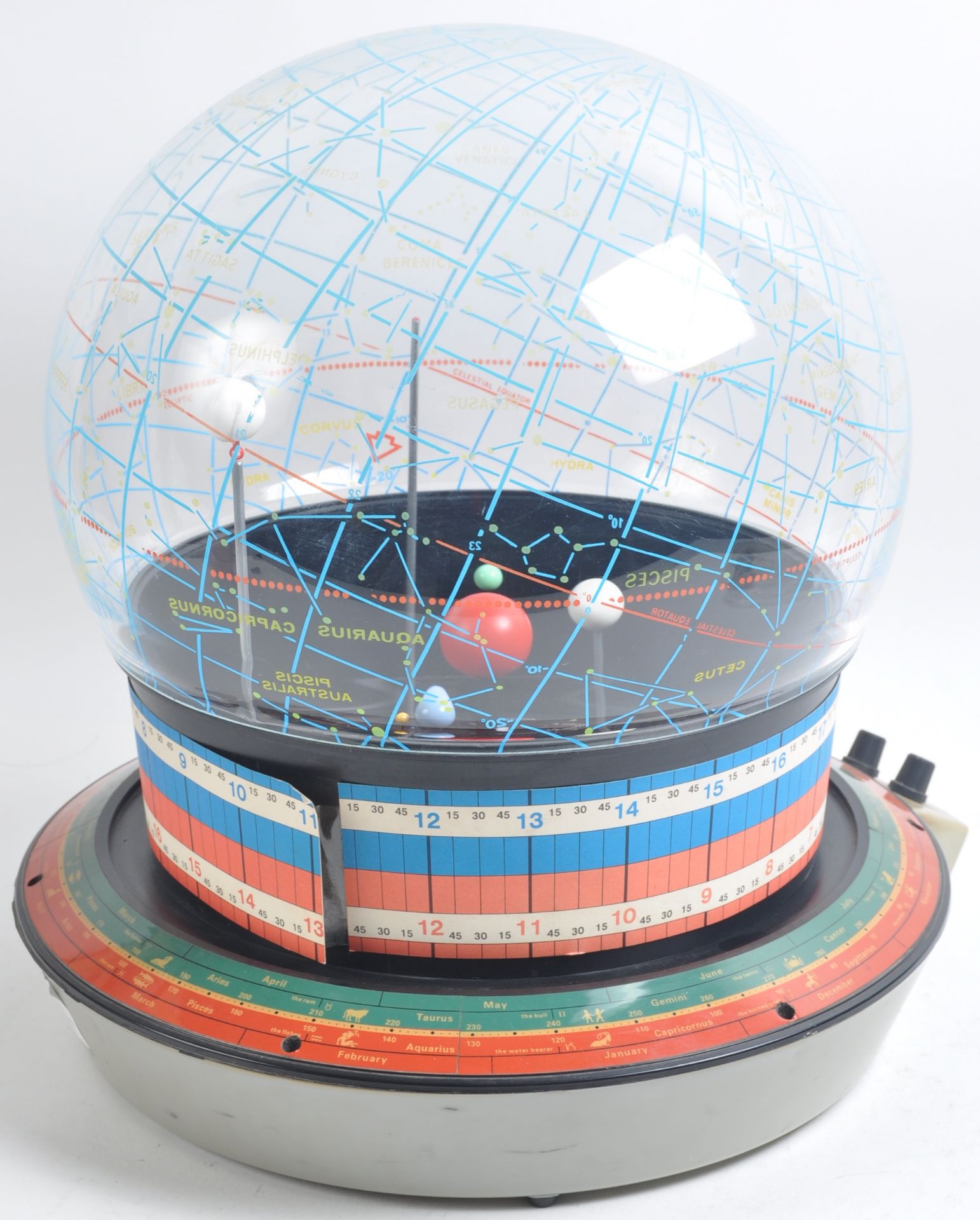 ORIGINAL VINTAGE 1970S HELIOS PLANETARIUM DESKTOP GLOBE - Image 6 of 8