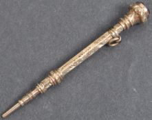 VICTORIAN 9CT GOLD MECHANICAL PENCIL