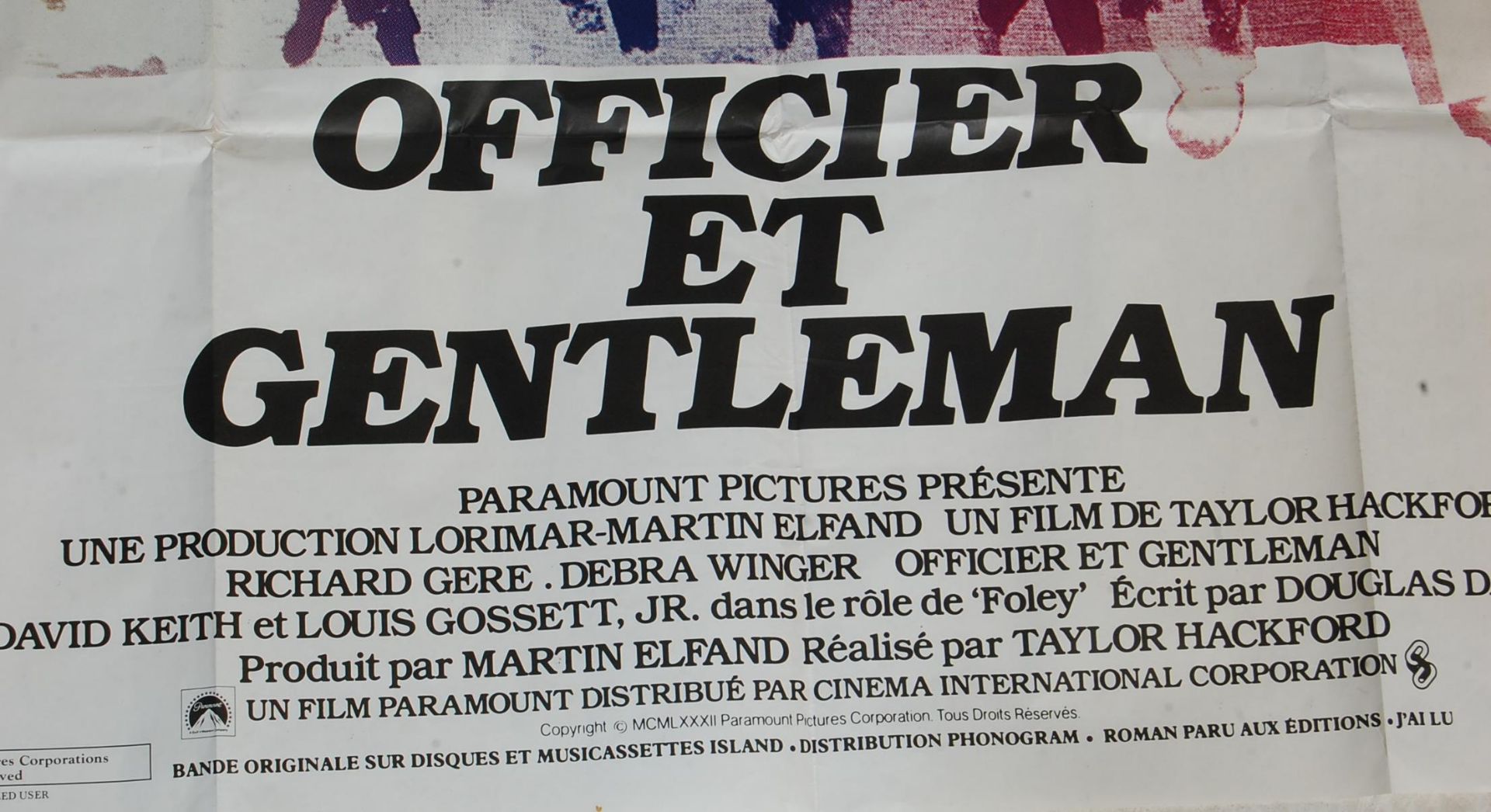 LARGE MOVIE POSTERS - OFFICER AND A GENTLEMAN - THE UNTOUCHABLE - Image 3 of 5