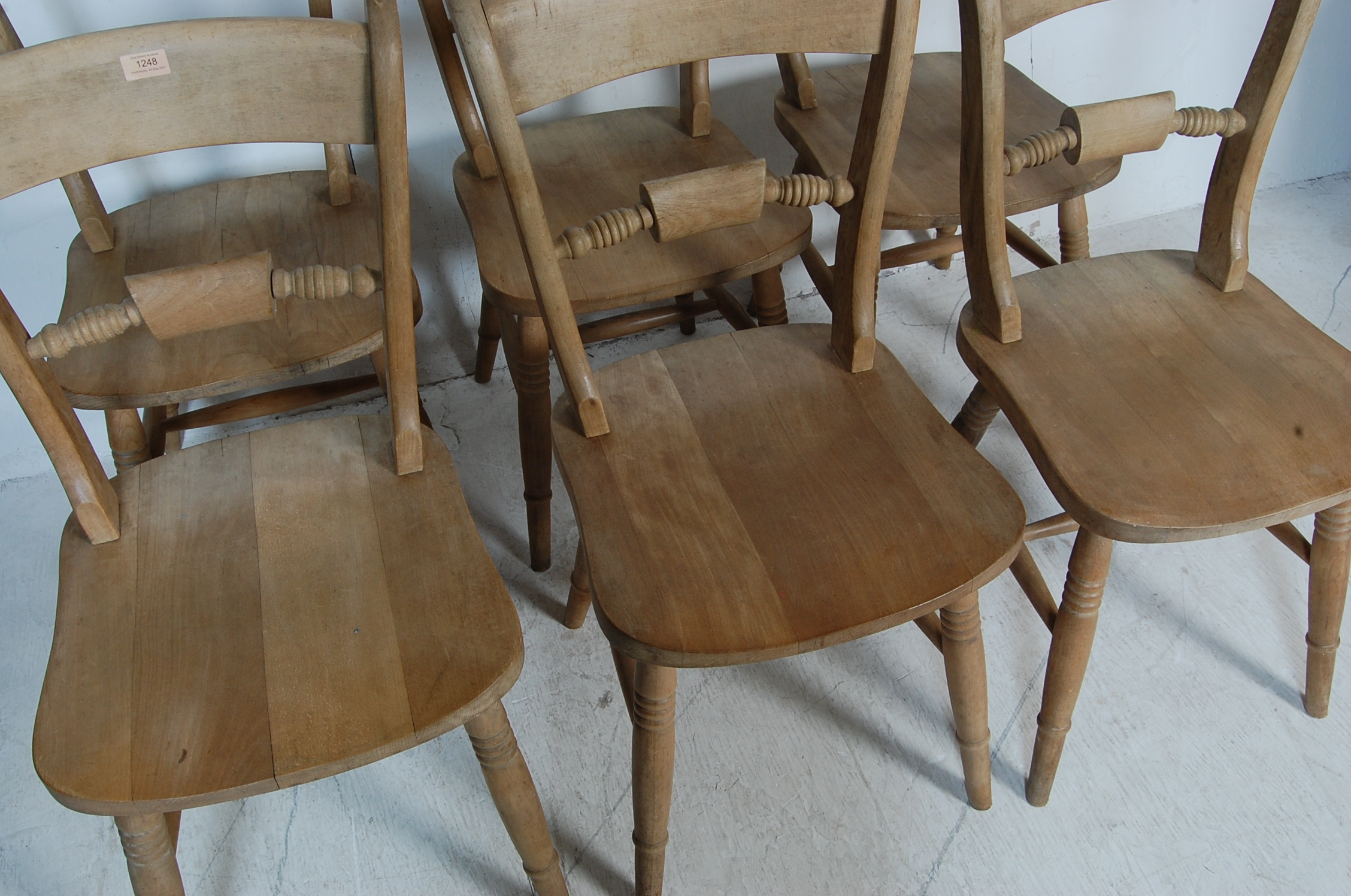 SIX VICTORIAN STYLE DINING CHAIRS - Image 3 of 5