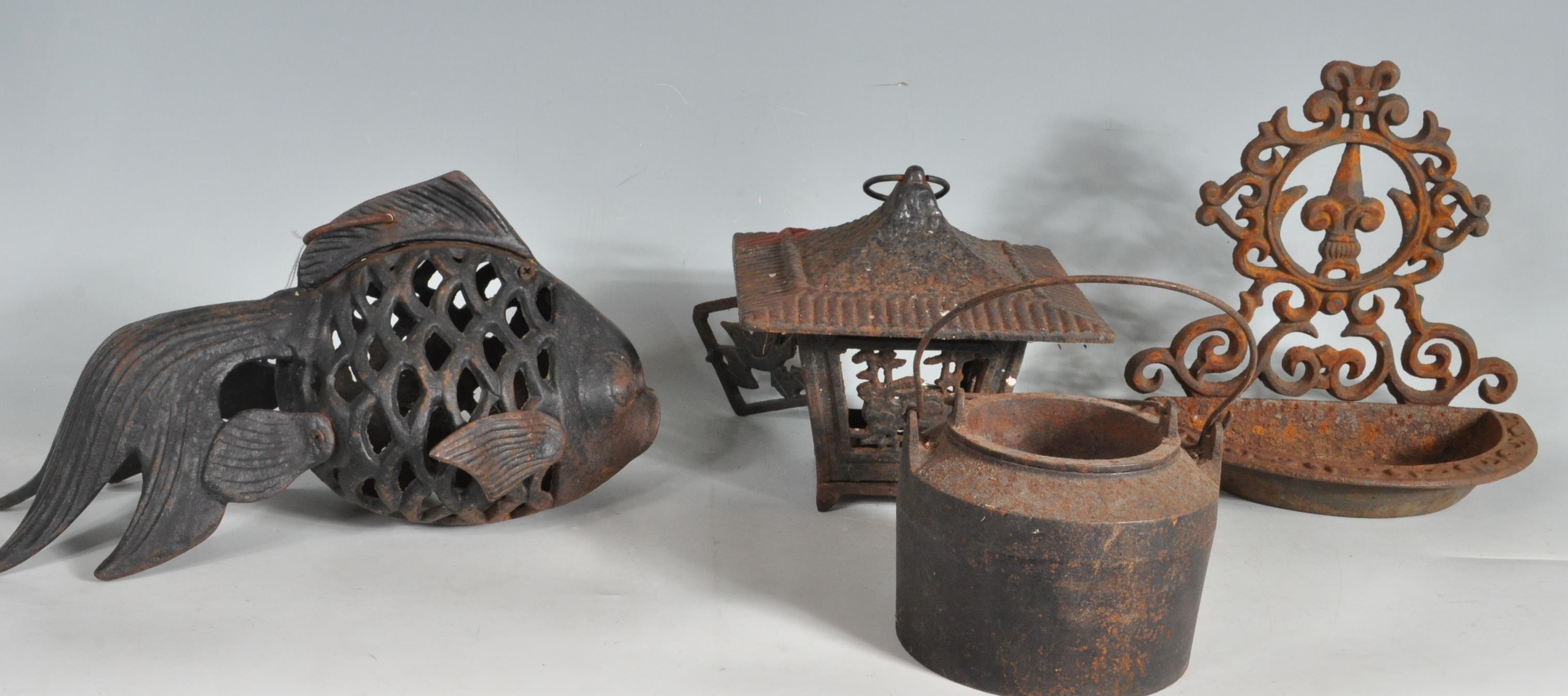 GROUP OF ANTIQUE STYLE CAST IRON WARE