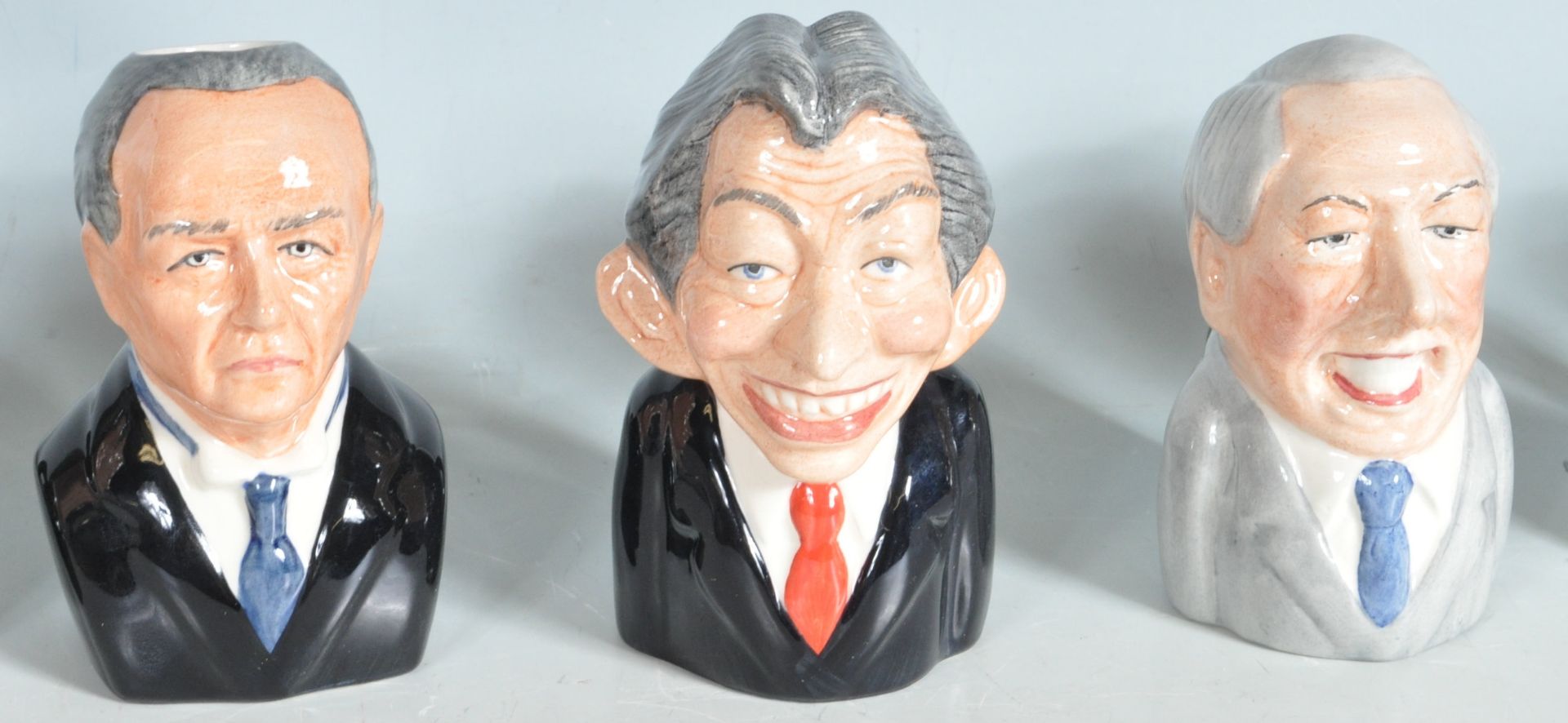 BRITISH PRIME MINISTERS CHARACTER JUGS BY MANOR COLLECTABLES. - Image 9 of 11