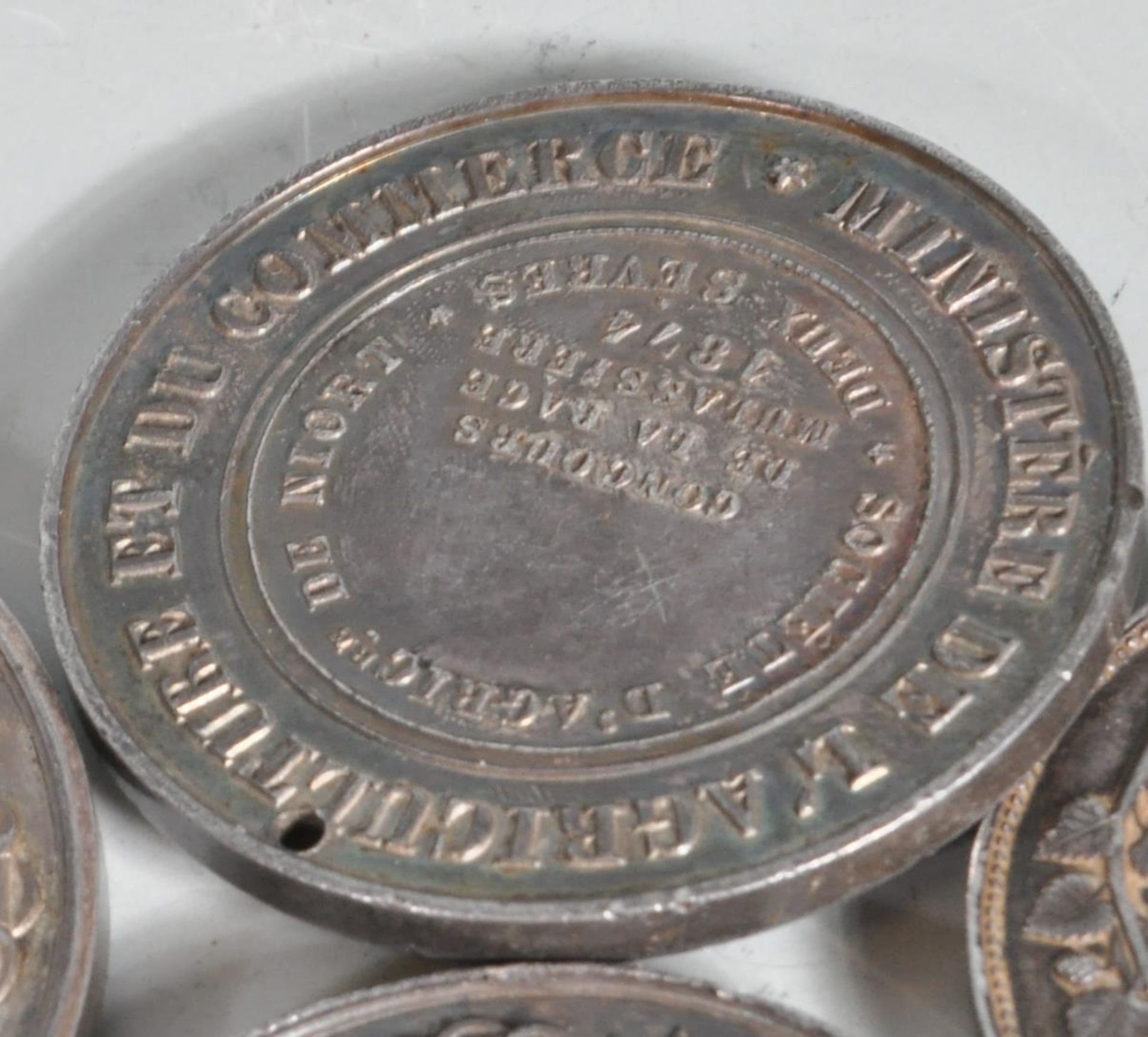 SIX 19TH CENTURY FRENCH AGRICULTURAL SILVER MEDALS - Image 5 of 6