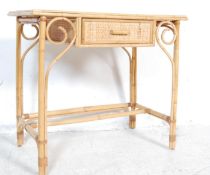 LATE 20TH CENTURY ANTIQUE STYLE BAMBOO DRESSING TABLE