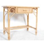 LATE 20TH CENTURY ANTIQUE STYLE BAMBOO DRESSING TABLE