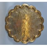 20TH CENTURY INDIAN BRASS TRAY