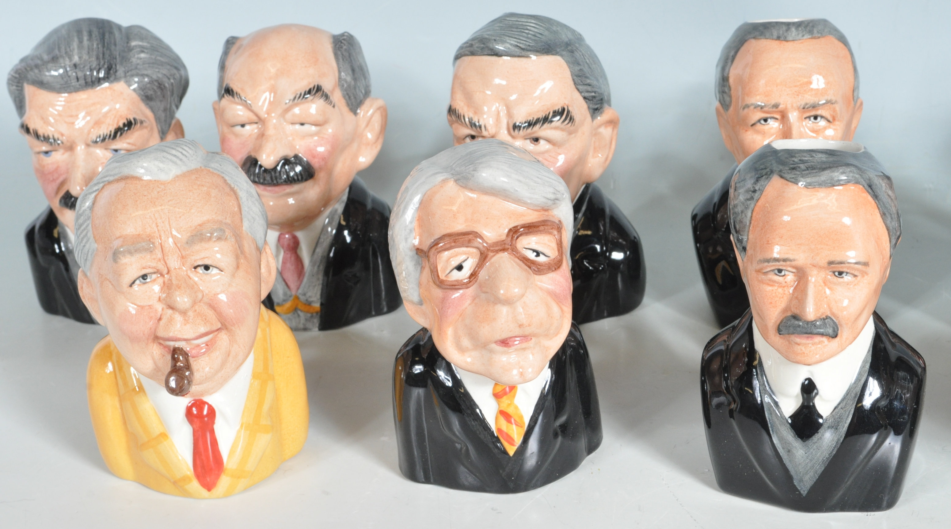 BRITISH PRIME MINISTERS CHARACTER JUGS BY MANOR COLLECTABLES. - Image 7 of 11