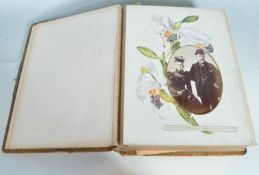 ANTIQUE CDV BLACK AND WHITE PHOTO ALBUM