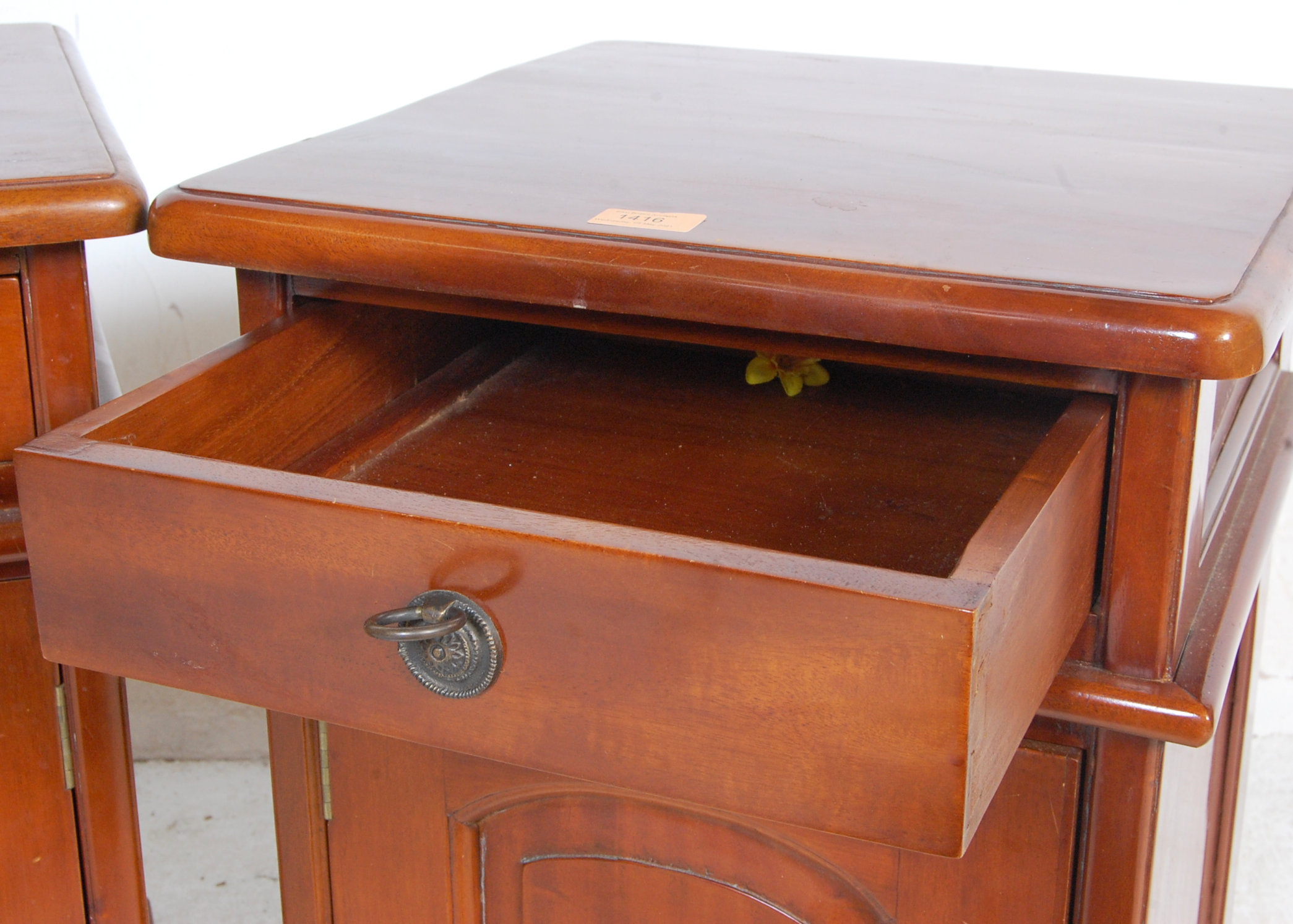 PAIR VICTORIAN STYLE MAHOGANY BEDSIDE CABINETS - Image 7 of 7