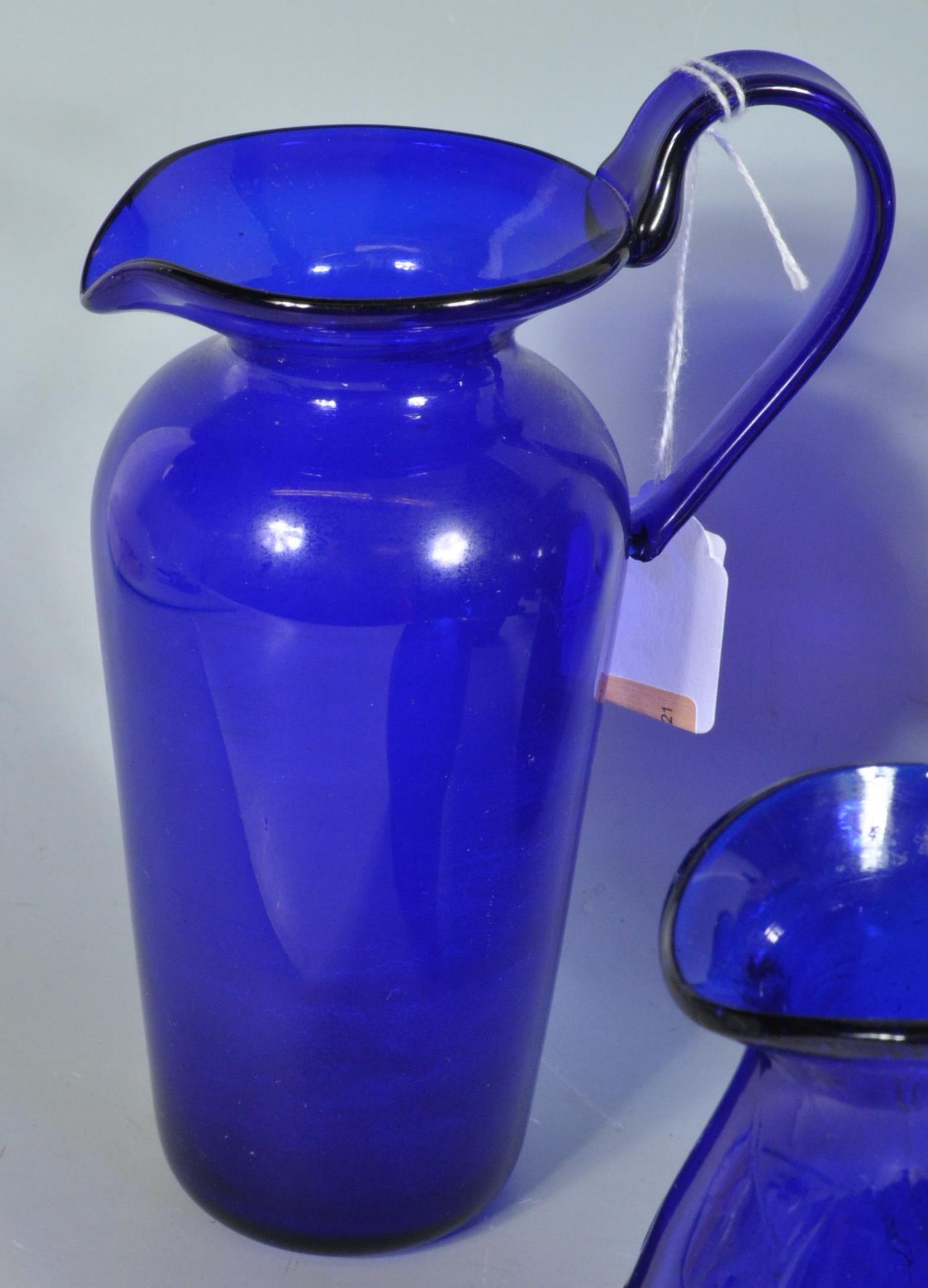 COLLECTION OF VINTAGE BRISTOL BLUE GLASS - Image 4 of 8