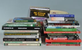 LARGE COLLECTION OF RAILWAY AND TRANSPORT RELATED BOOKS