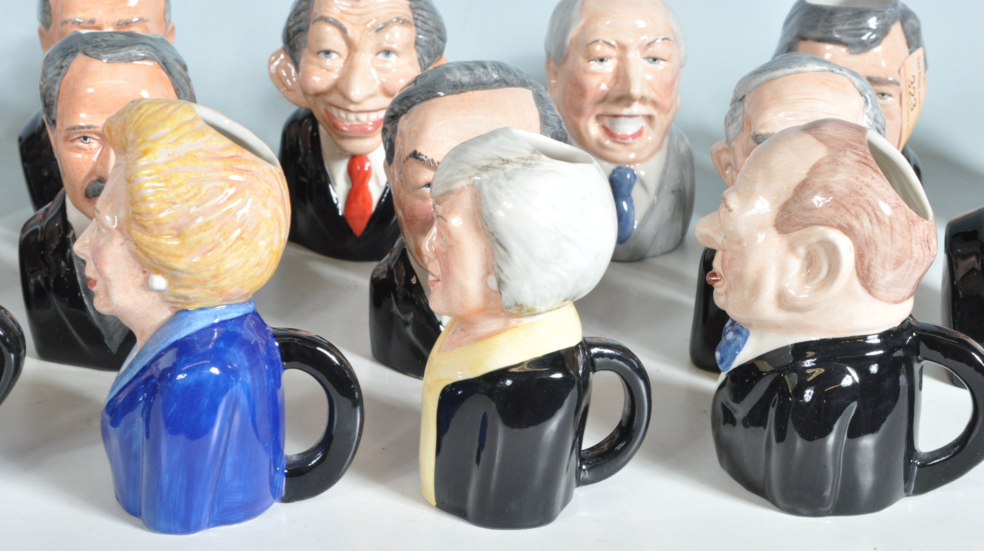 BRITISH PRIME MINISTERS CHARACTER JUGS BY MANOR COLLECTABLES. - Image 5 of 11