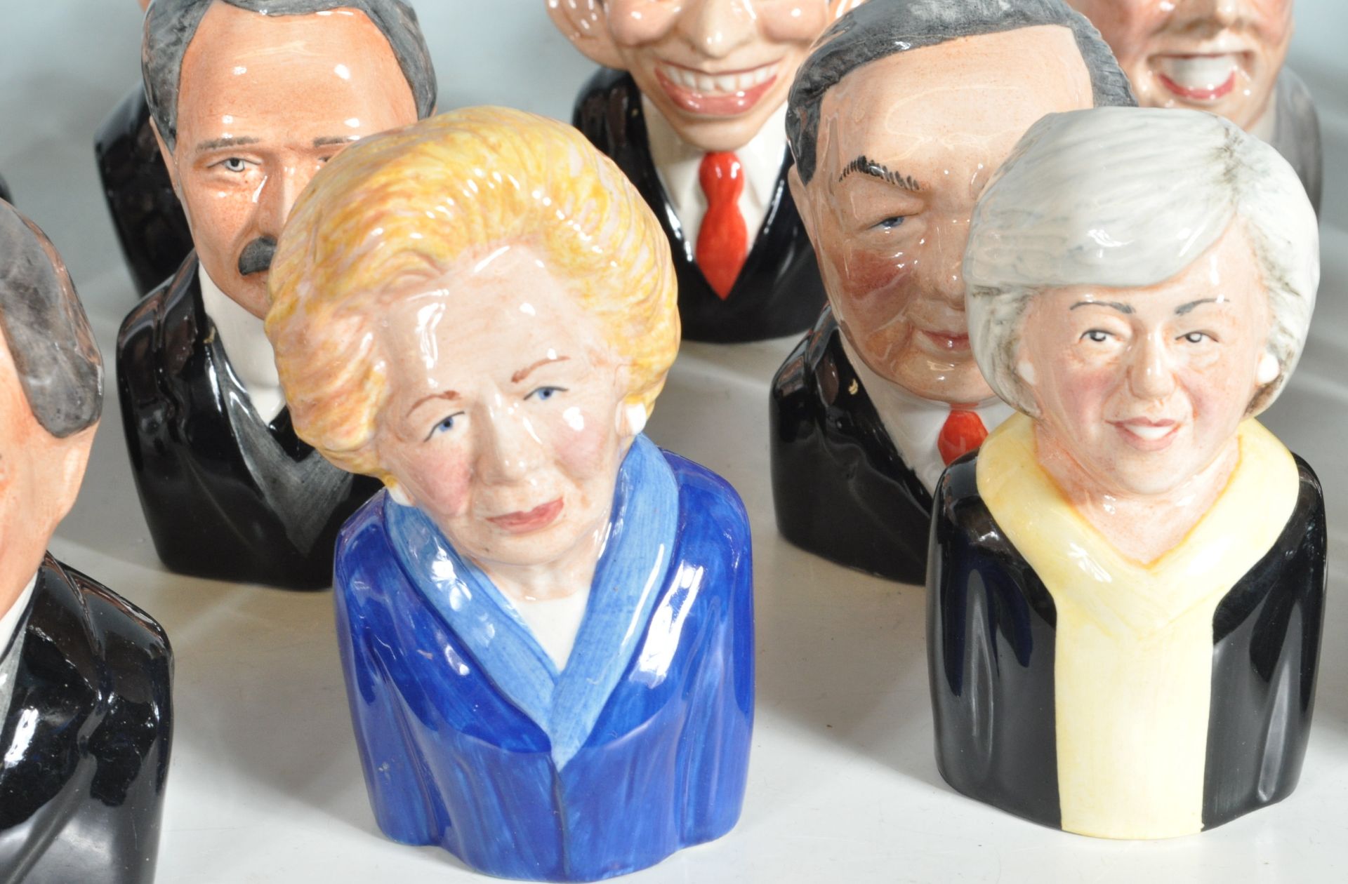 BRITISH PRIME MINISTERS CHARACTER JUGS BY MANOR COLLECTABLES. - Image 3 of 11