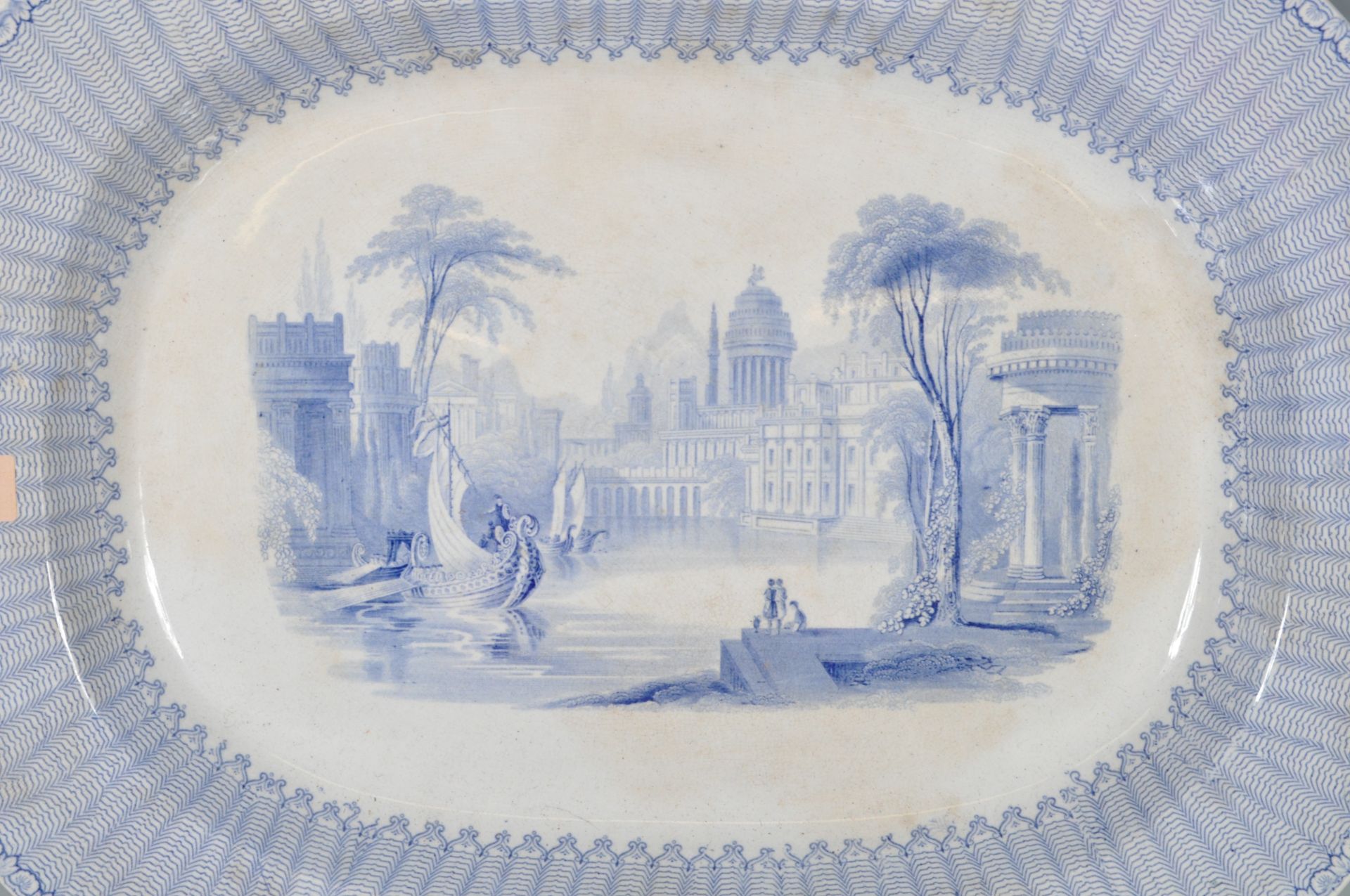 TWO 19TH CENTURY VICTORIAN BLUE AND WHITE ASHWORTH BROS SOUP PLATES - Bild 6 aus 7