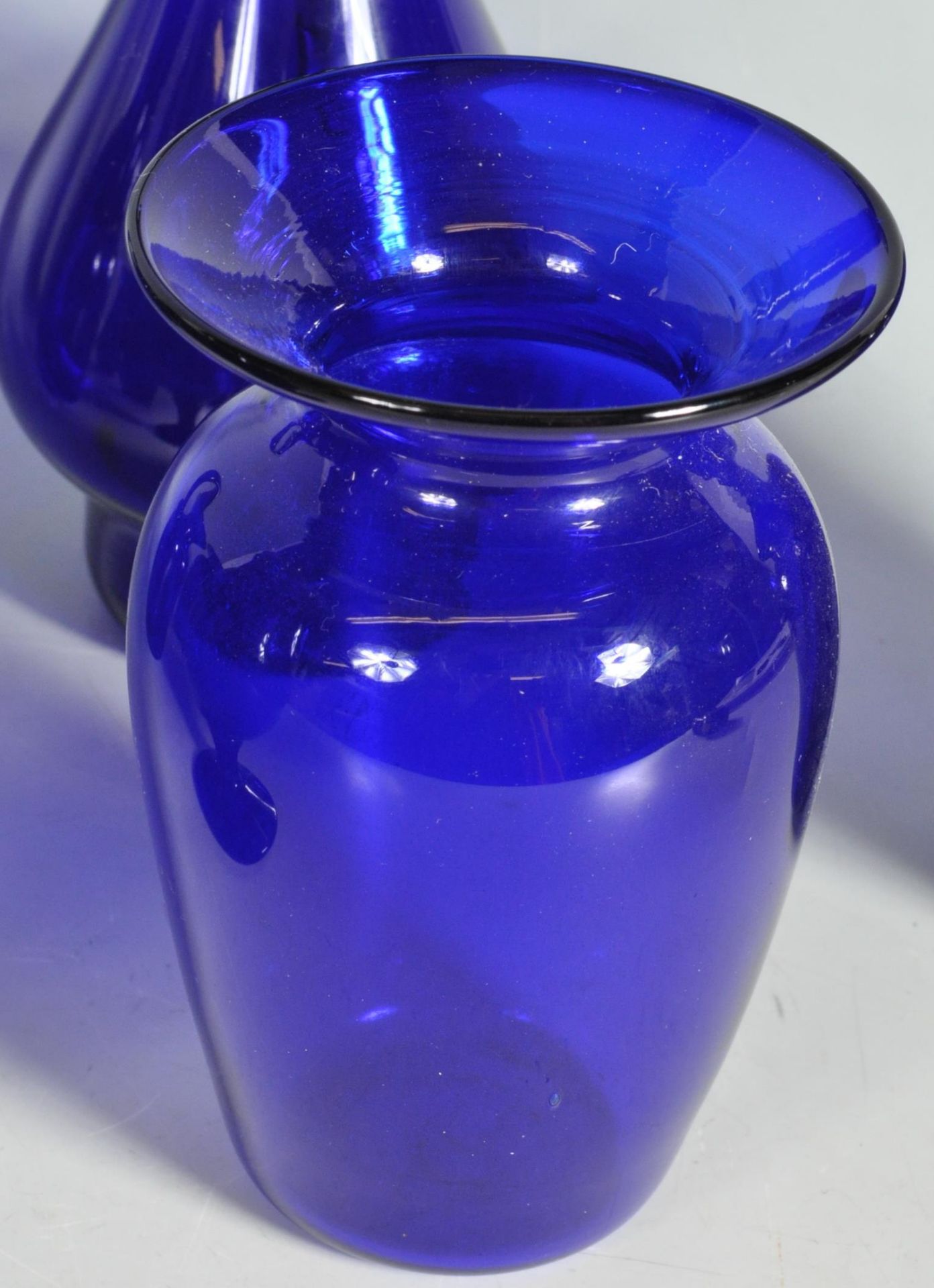 COLLECTION OF VINTAGE BRISTOL BLUE GLASS - Image 6 of 8