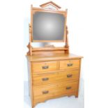 EDWARDIAN ANTIQUE WALNUT DRESSING TABLE CHEST