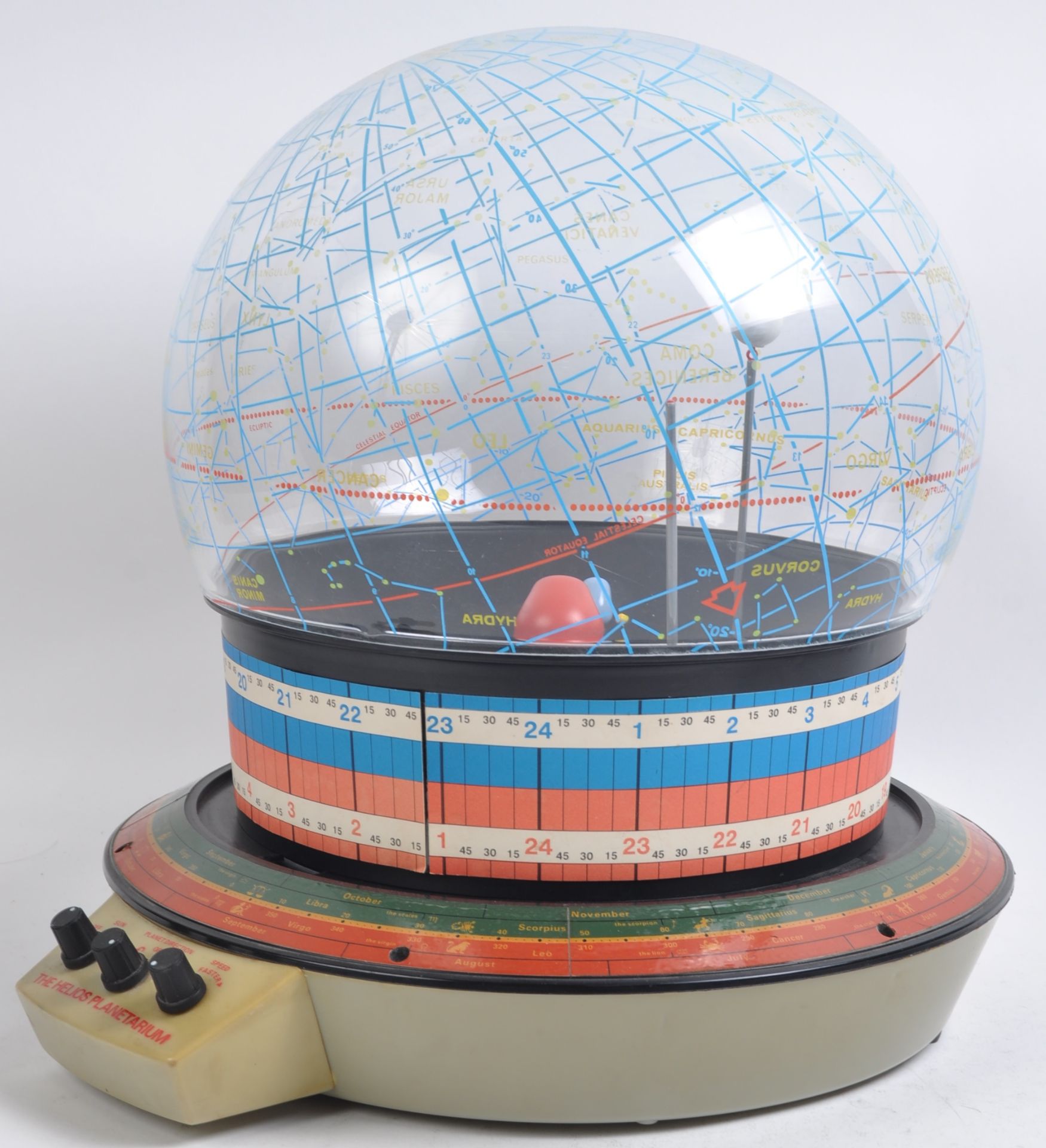 ORIGINAL VINTAGE 1970S HELIOS PLANETARIUM DESKTOP GLOBE