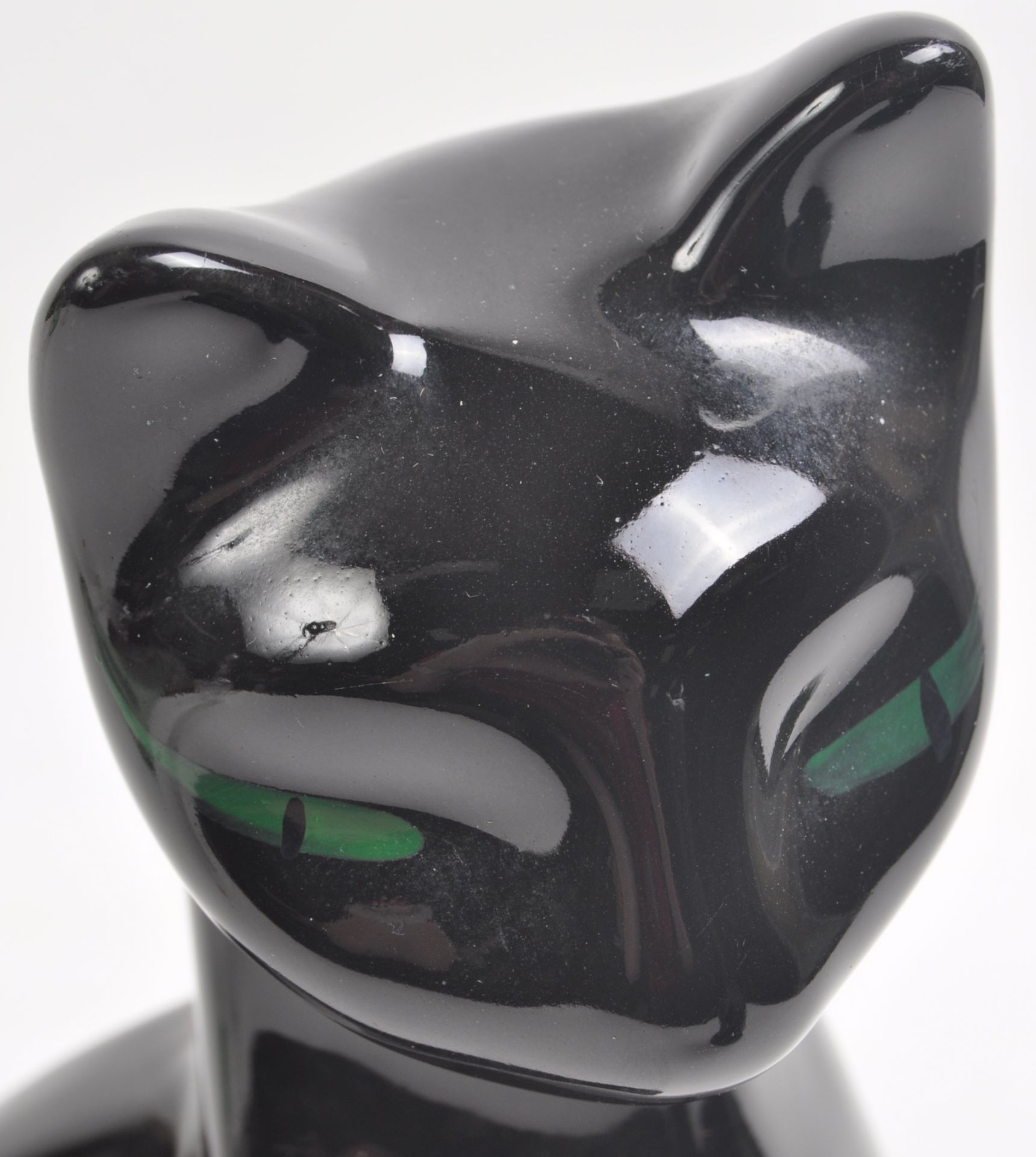 PAIR OF VINTAGE RETRO STYLISED BLACK CAT FIGURINES - Image 2 of 8