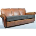 VINTAGE ART DECO CHESTERFIELD THREE SEATER SOFA SETTEE