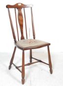 EARLY 20TH CENTURY ARTS AND CRAFTS EDWARDIAN BEDROOM CHAIR