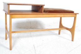 1980’S TEAK WOOD TELEPHONE TABLE IN THE MANNER OF G-PLAN