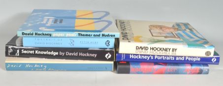 SEVEN DAVID HOCKNEY ART REFRENCE BOOKS