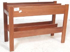 GUY ROGERS - 1960'S TEAK WOOD MAGAZINE RACK STAND