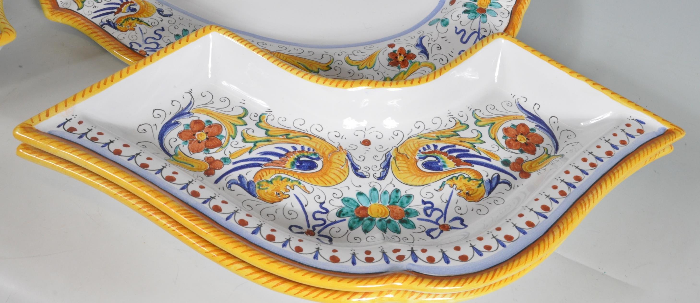 GROUP OF SPANISH FAIENCE SERVING PLATES - Image 2 of 6