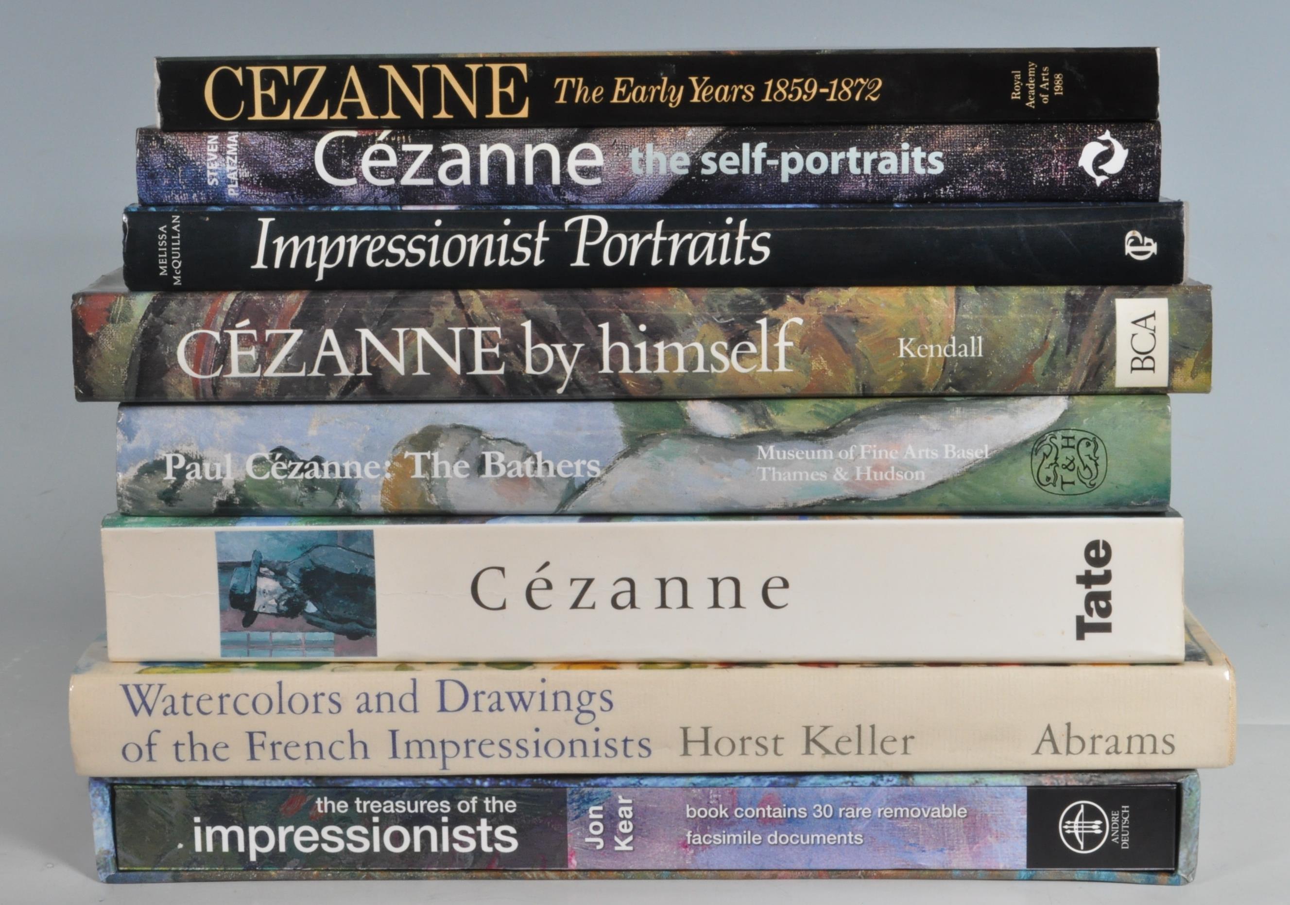 GROUP OF 8 IMPRESSIONIST RELATED ART REFERENCE BOOKS