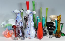 LARGE COLLECTION OF RETRO STUDIO ART GLASS