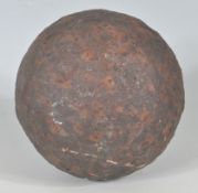 ANTIQUE EARLY 19TH CENTURY NAPOLEONIC ERA CAST METAL CANNON BALL