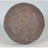 ANTIQUE EARLY 19TH CENTURY NAPOLEONIC ERA CAST METAL CANNON BALL