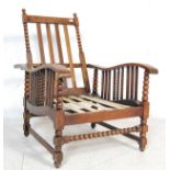 1930’S OAK FRAME FIRESIDE ARM CHAIR