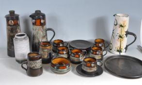 CORNISH CELTIC POTTERY PART COFFEE SERVICE