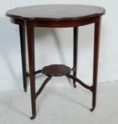 EDWARDIAN EARLY 20TH CENTURY INLAID MAHOGANY WINDOW TABLE