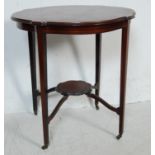 EDWARDIAN EARLY 20TH CENTURY INLAID MAHOGANY WINDOW TABLE